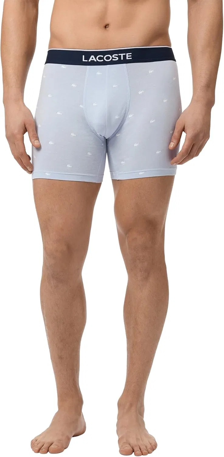 Боксеры 3 шт. Lacoste, Phoenix Blue/Methylene/Navy Blue — фото 4