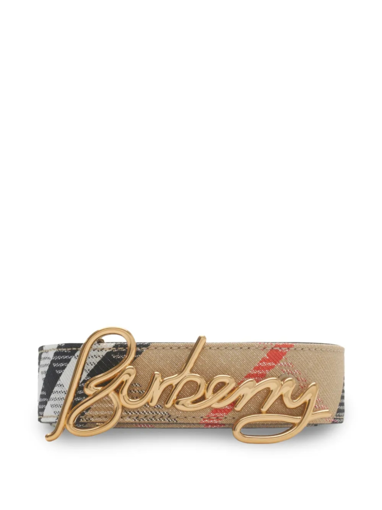 

Burberry двусторонний ремень в клетку, нейтральный