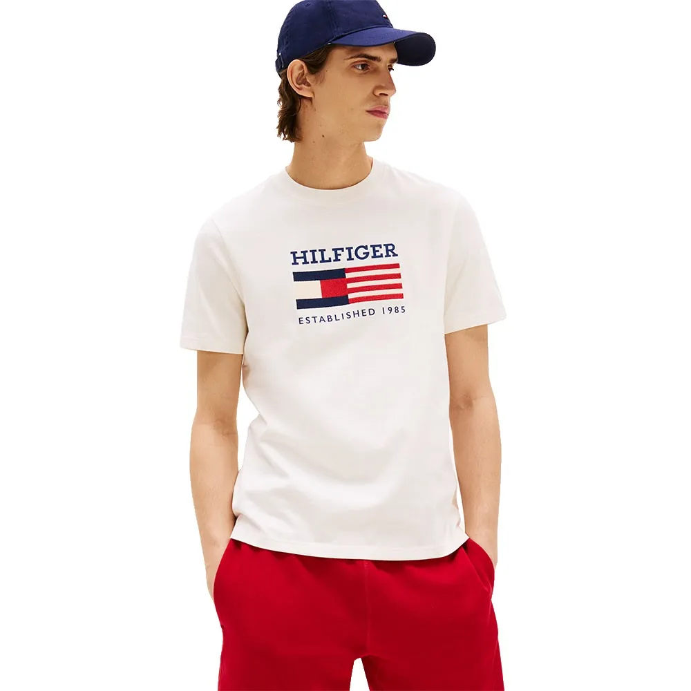 

Футболка с коротким рукавом Tommy Hilfiger Americana Monotype Flag, белый