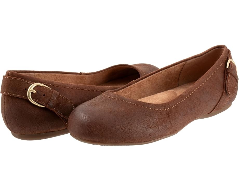 

Туфли на плоской подошве SoftWalk Sydney, цвет Brown Suede