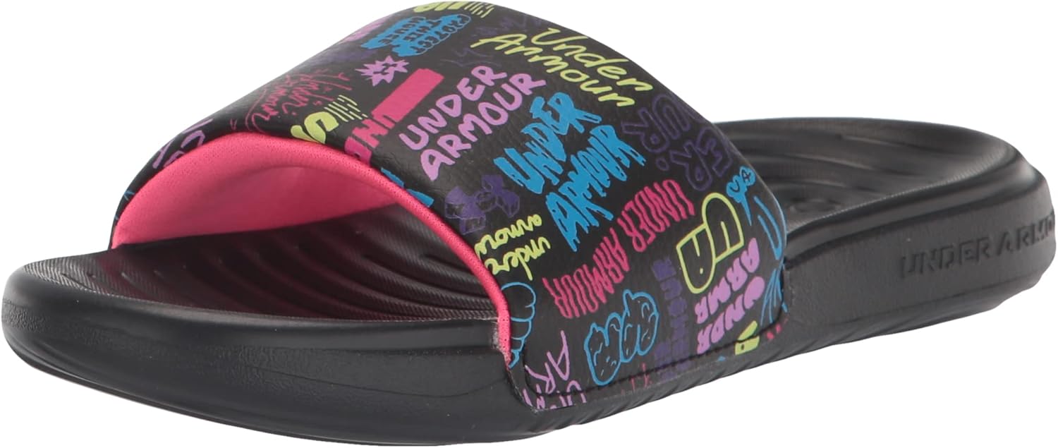 

Сандалии Under Armour Kids Ansa с графическим принтом, черный