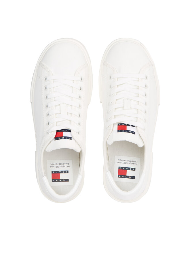Кроссовки Tjw Foxing Flatform Sneaker EN0EN02480 Tommy Jeans, белый — фото 3