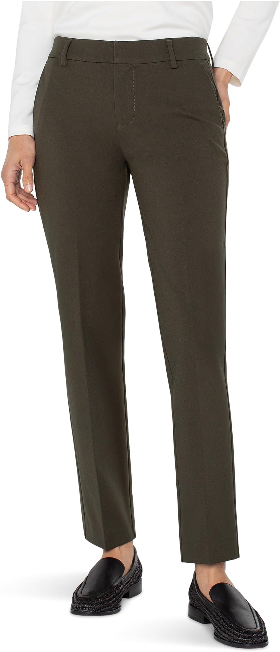 

Брюки Liverpool Los Angeles Petite Kelsey Mid-Rise Trousers, Forest Night