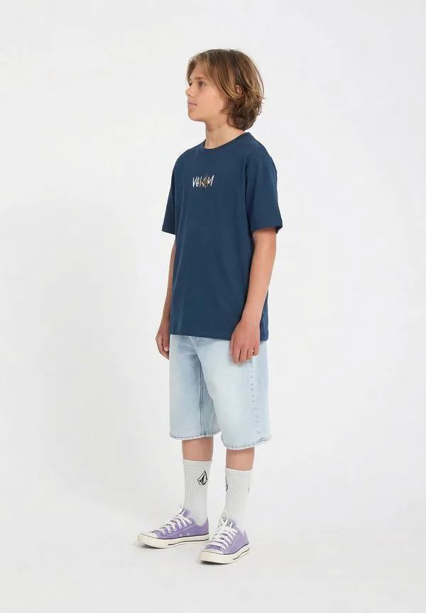 Футболка с принтом в виде солнечных рыб. Volcom, Dust Bowl Indigo