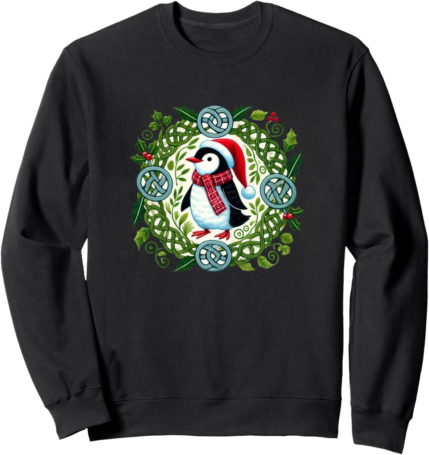 

Толстовка с изображением рождественского пингвина Penguin Christmas Snugg, черный