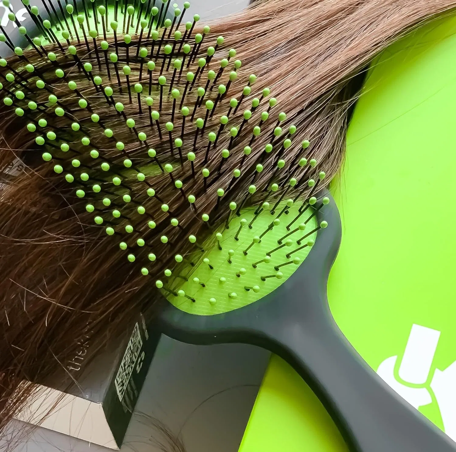 Расческа The Pro Hair Brush от THE KNOT DR. The Knot Dr., Green, Black — фото 3