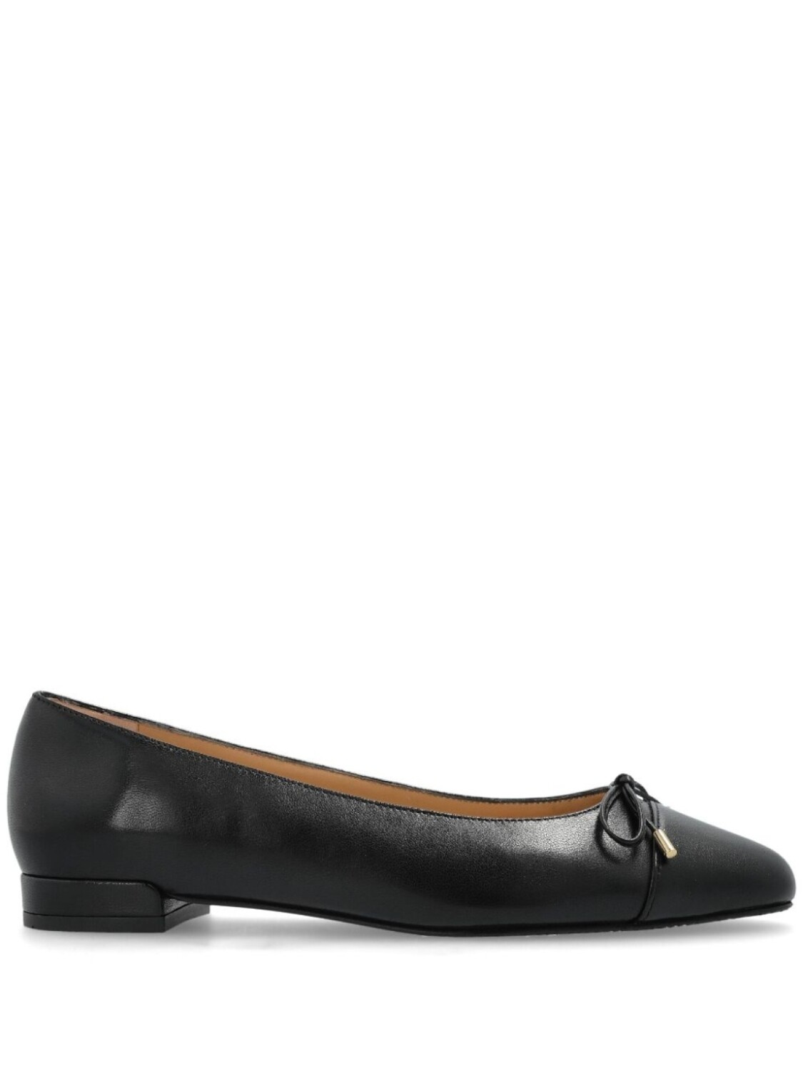 Балетки с элегантным бантом Stuart Weitzman, черный