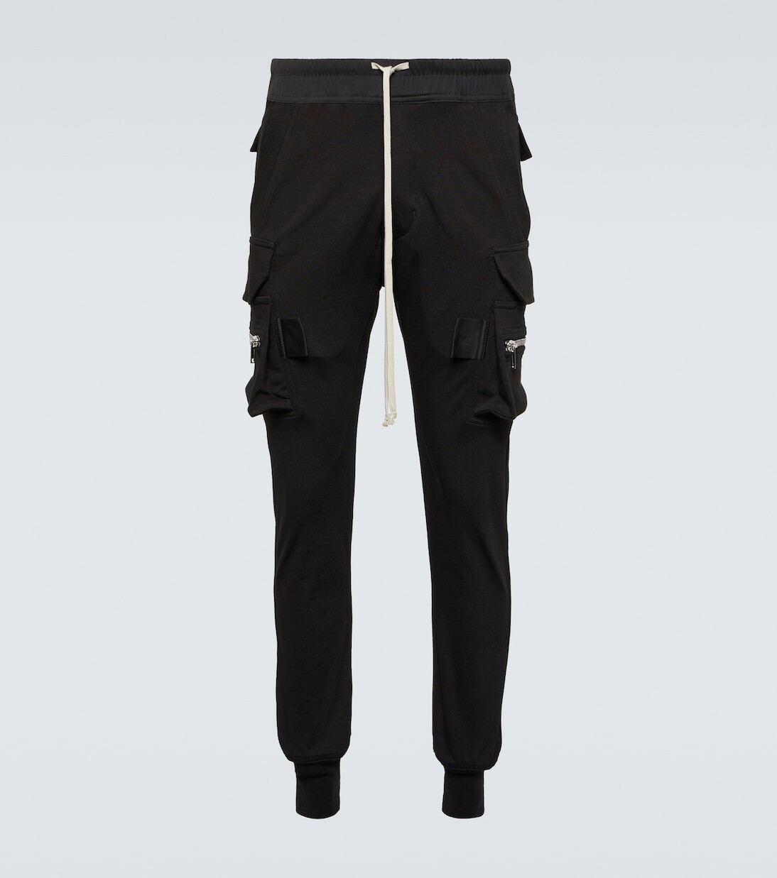 

Хлопковые спортивные брюки карго mastodon Rick Owens, черный