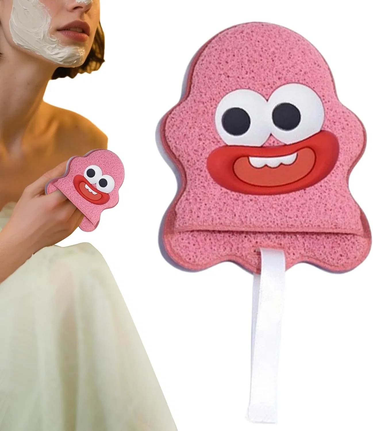 Скраб для лица рукавичка Hotpink