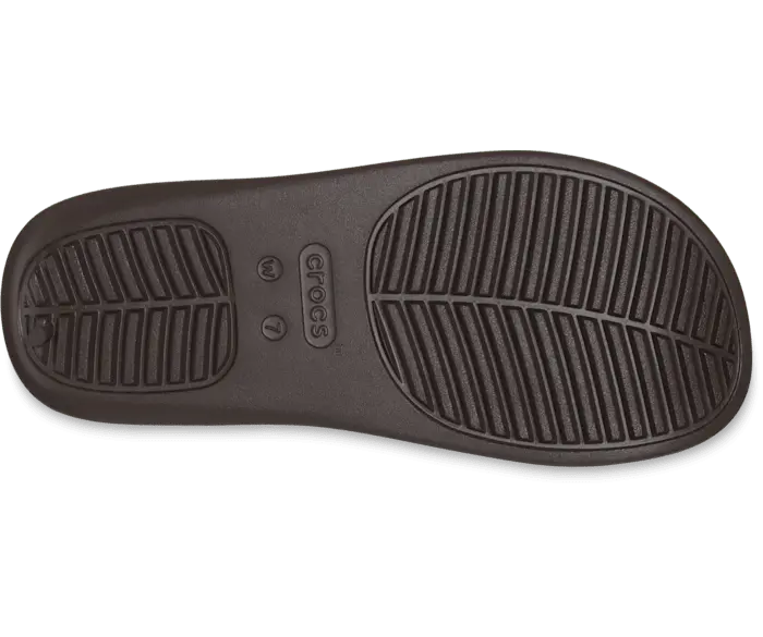 Шлепанцы на платформе Getaway Crocs женские, цвет Espresso — фото 4