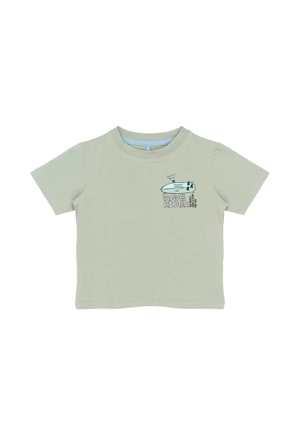 Футболка Tsigurd s_s tee print t-shirt The New Siblings, аква-серый — фото 3