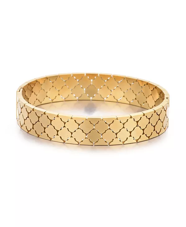 

Золотой браслет с клевером, устойчивый к потускнению Adornia, gold