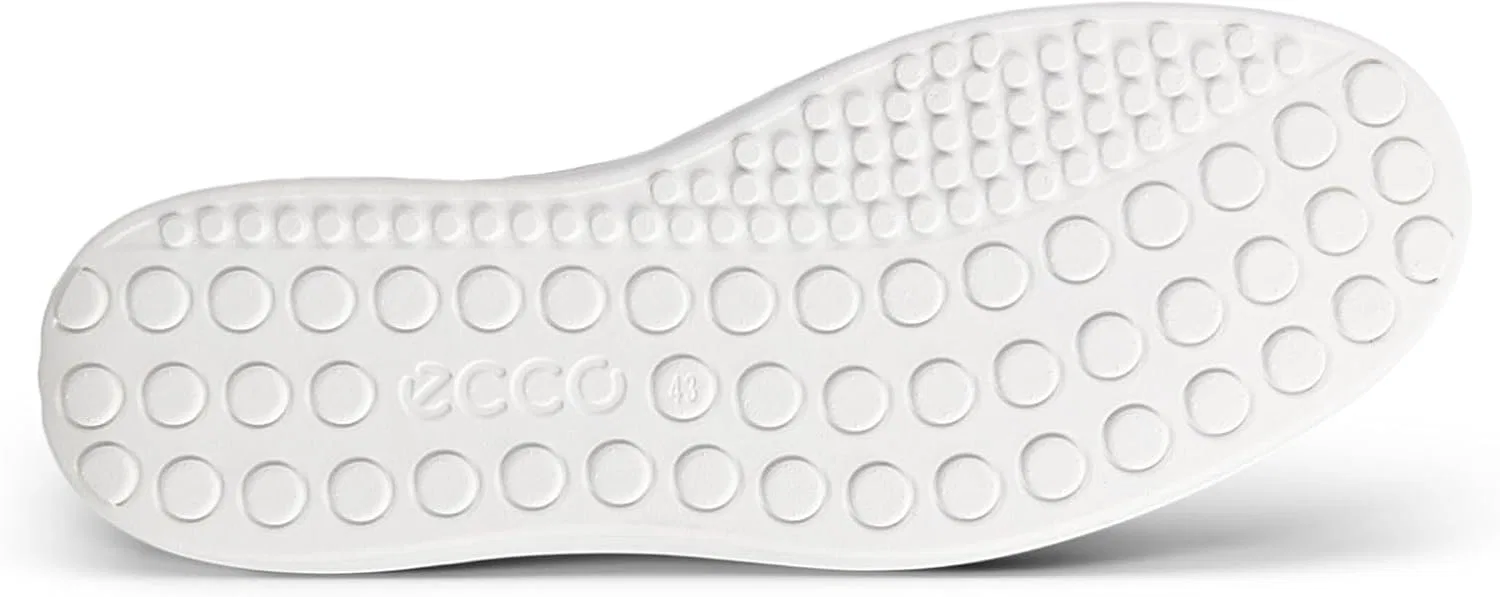 Мужские высокие кроссовки ECCO Soft 60, White Grained Leather — фото 3