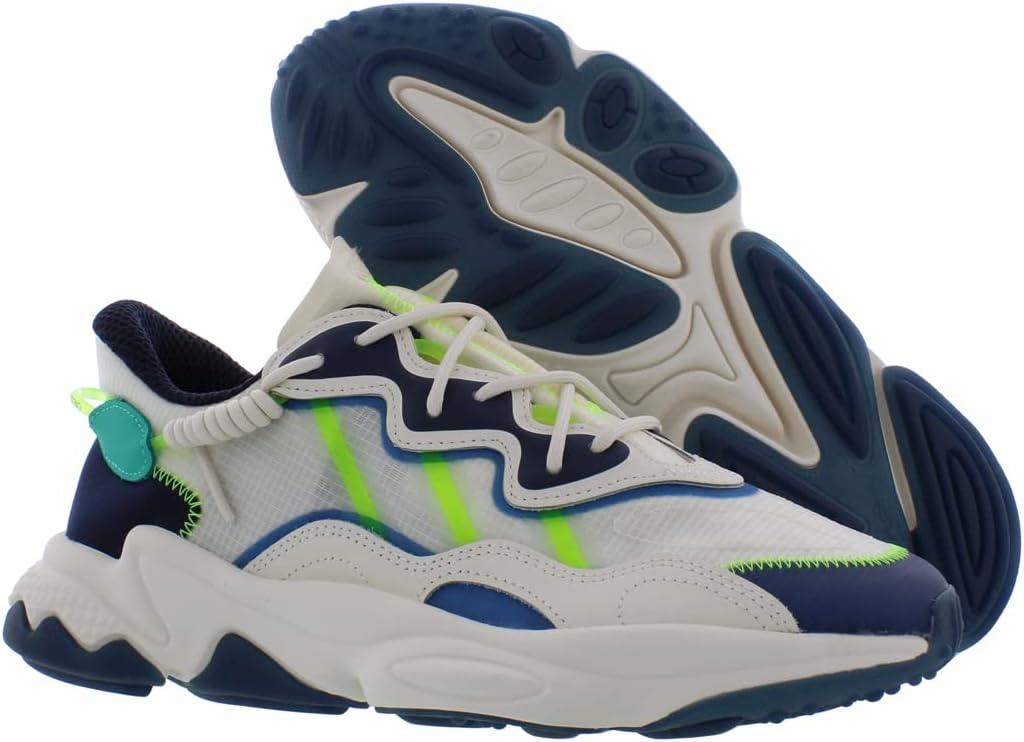 Мужские кроссовки для бега Adidas Originals Ozweego, синий/кремовый/темно-синий — фото 2