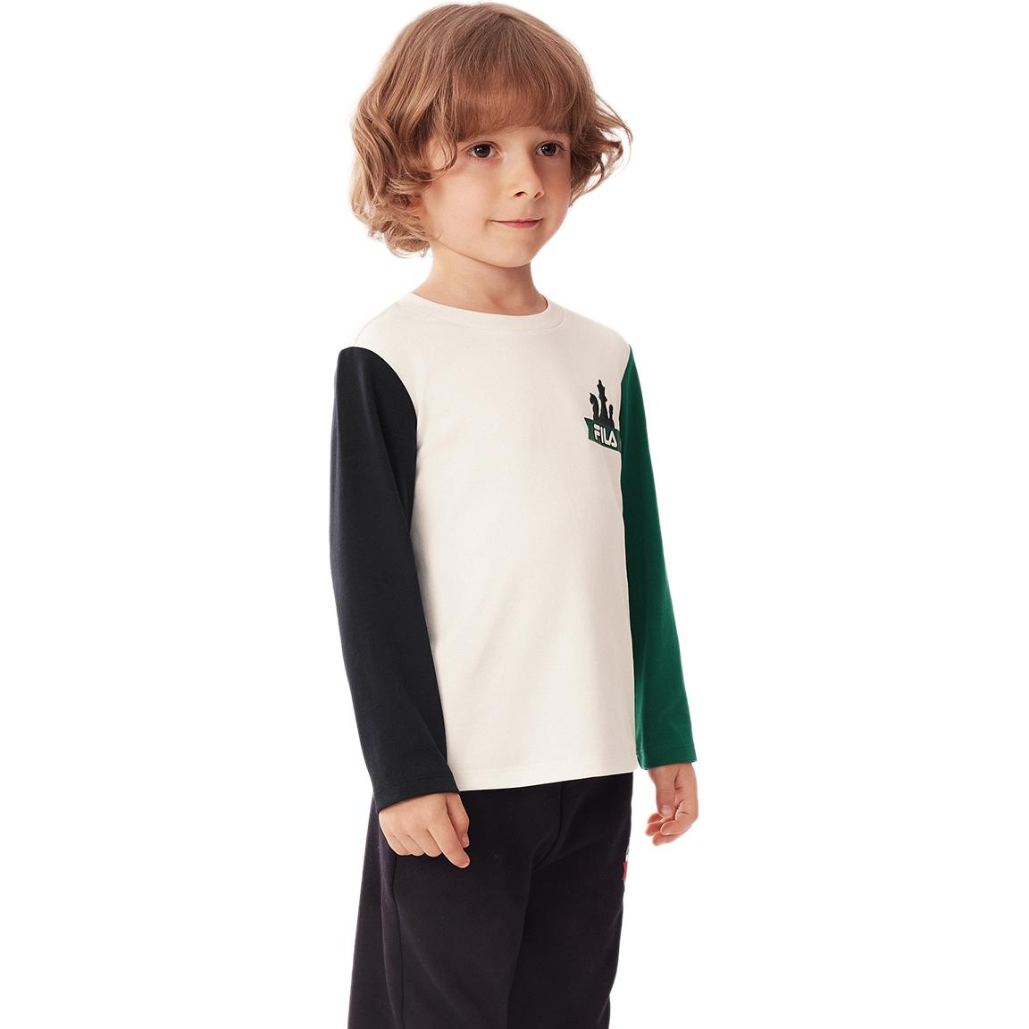 FILA KIDS Футболка с длинным рукавом cloud white для малышей — фото 4