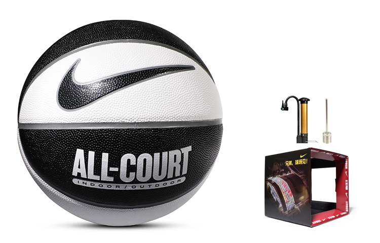 

Nike Баскетбольный мяч PU черно-белый размер 7 тренировочный унисекс