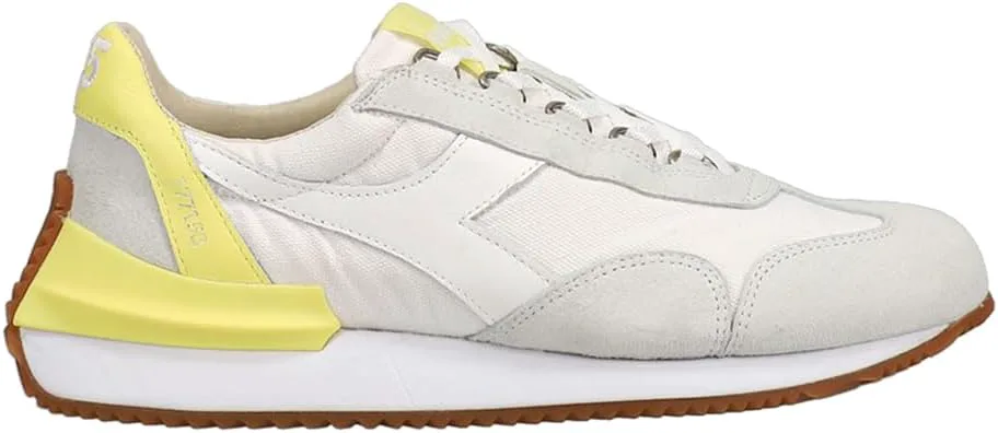 

Мужские кроссовки Diadora Equipe Mad Italia на шнуровке, повседневные - белые, желтые, белый