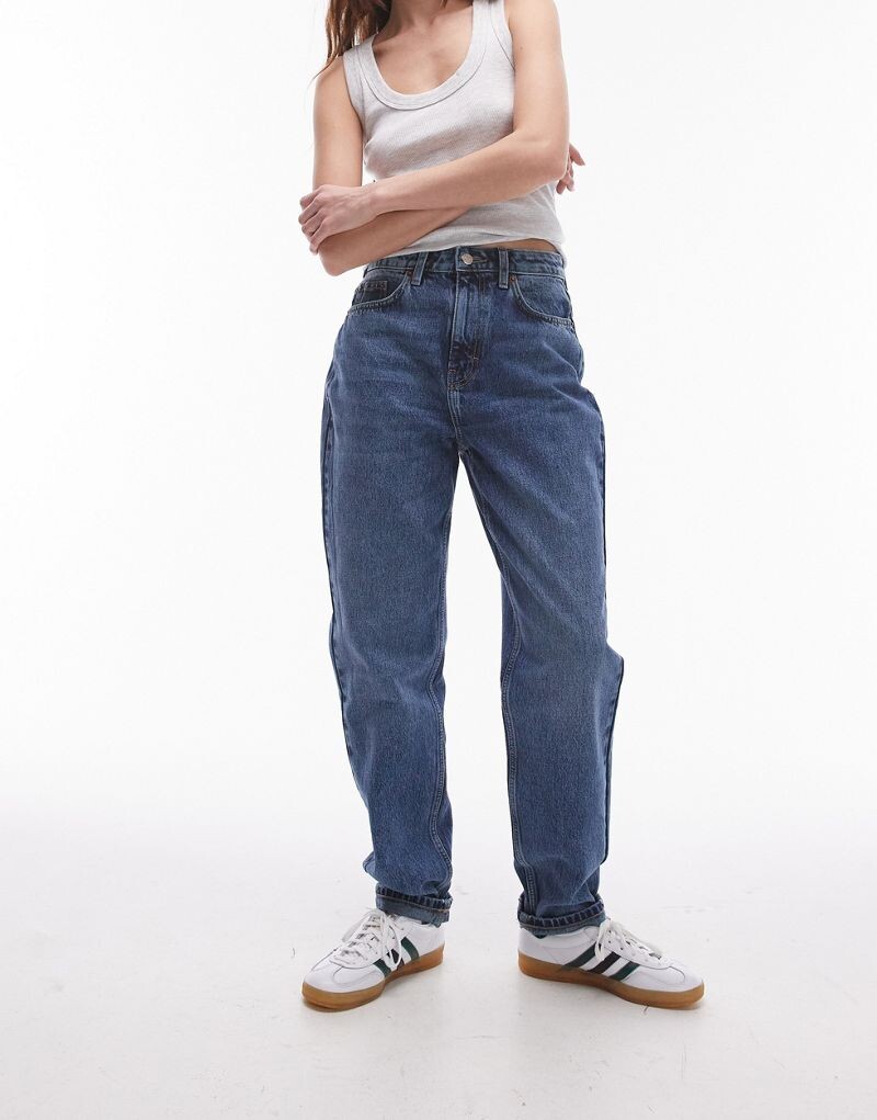 

Голубые джинсы Topshop Original Mom