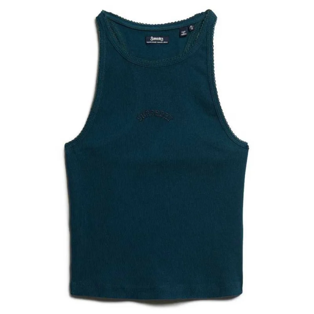 

Футболка без рукавов Superdry Essential Logo Racer, синий