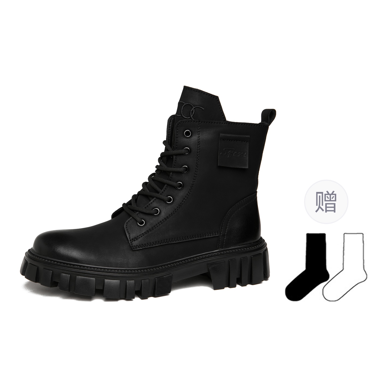 

ORP Ботинки ковбойские мужские Cow Split Leather Crew Combat черные