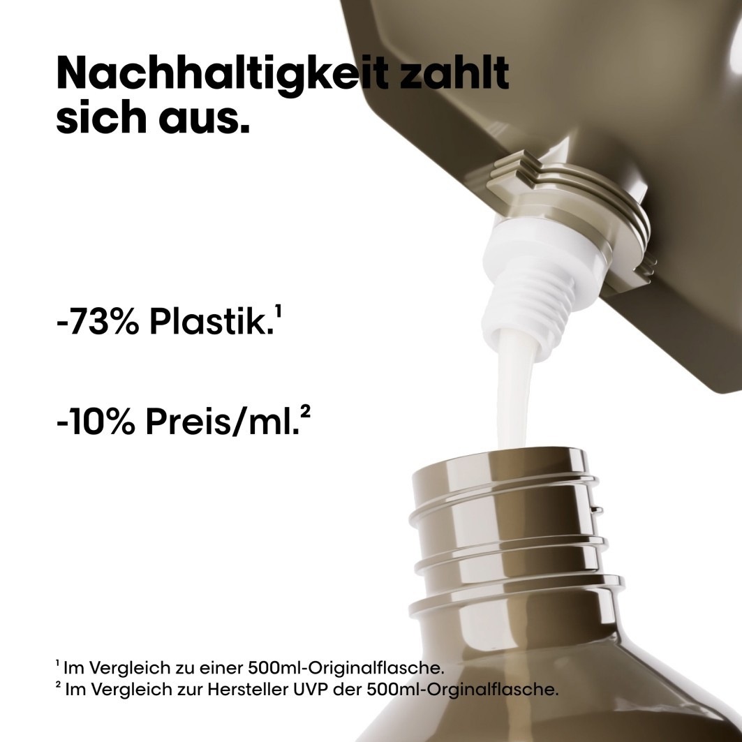 Шампунь serie expert absolut repair molecular L Oreal Professionnel Paris, объем 500 мл - refill — фото 2