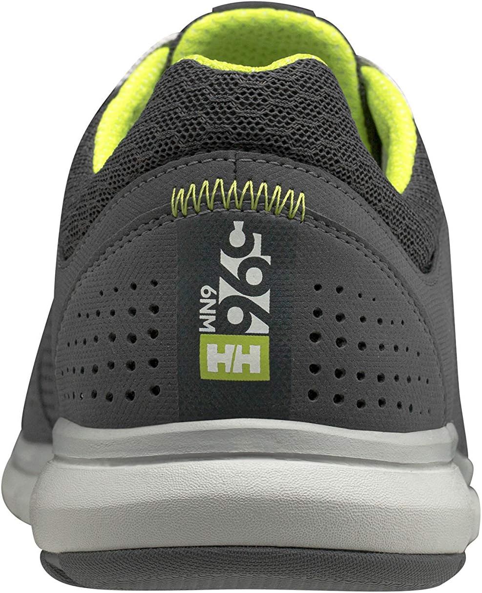 Кроссовки Helly-Hansen Ahiga V4 HP Boat Shoes for Men - Breathable, Lightweight, and Hard-Wearing Textile with EVA Cushion Midsole and Rubber Traction Outsole Helly Hansen, 964 Charcoal/Ebony/Light Grey/Azid Lime — фото 4