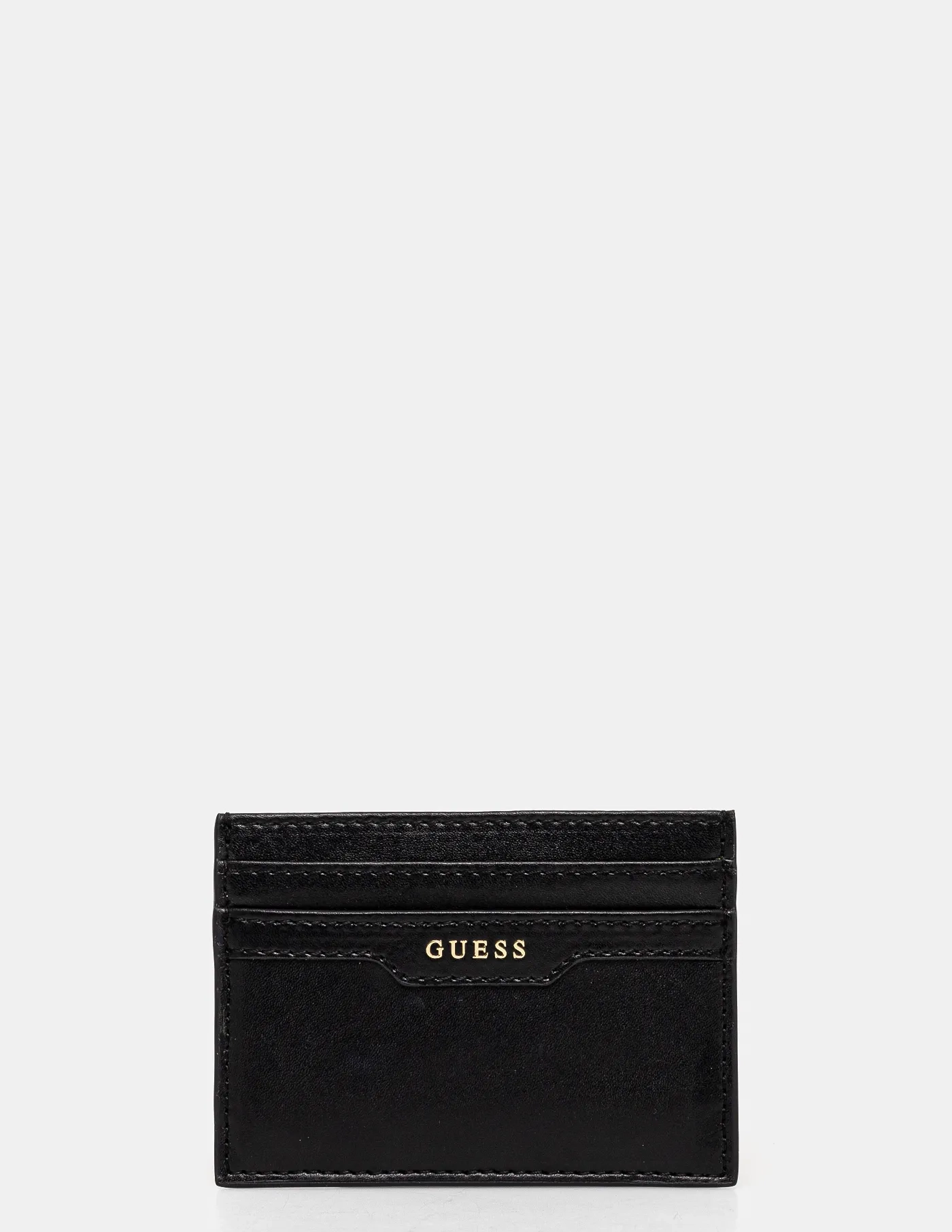

Кожаная визитница Guess, черный