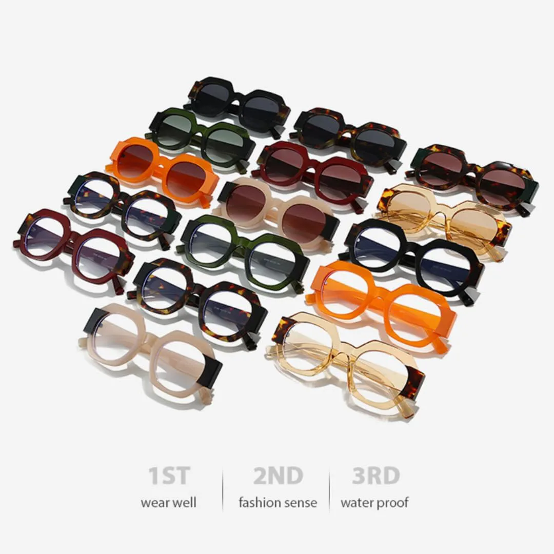 

Солнцезащитные очки с защитой UV400 | Круглая оправа, градиентные линзы | Для женщин и мужчин, для занятий спортом на открытом воздухе и вождения DSVIGF, C1 Black