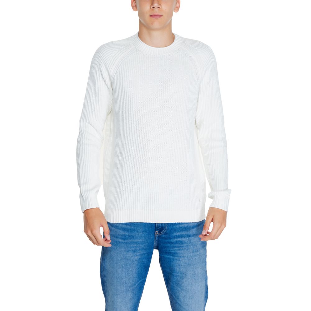 

Белый свитер из органического хлопка Calvin Klein Jeans