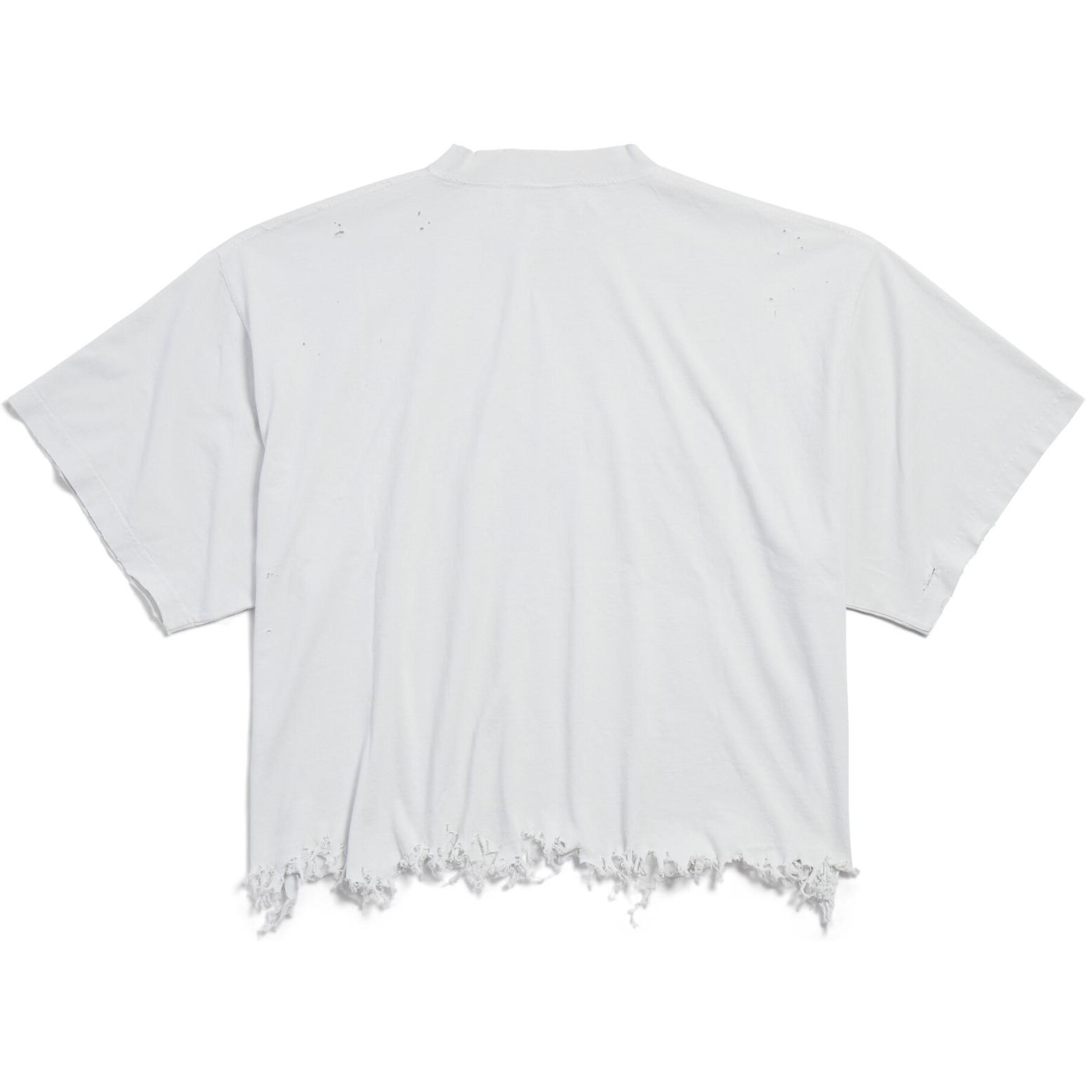 Balenciaga Футболка SS25 Regular Fit Unisex белая — фото 4