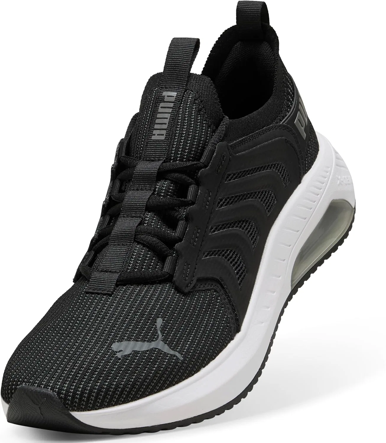 Мужские кроссовки для бега по шоссе Puma Ayro, Puma Black Cool Dark Grey Puma White — фото 2