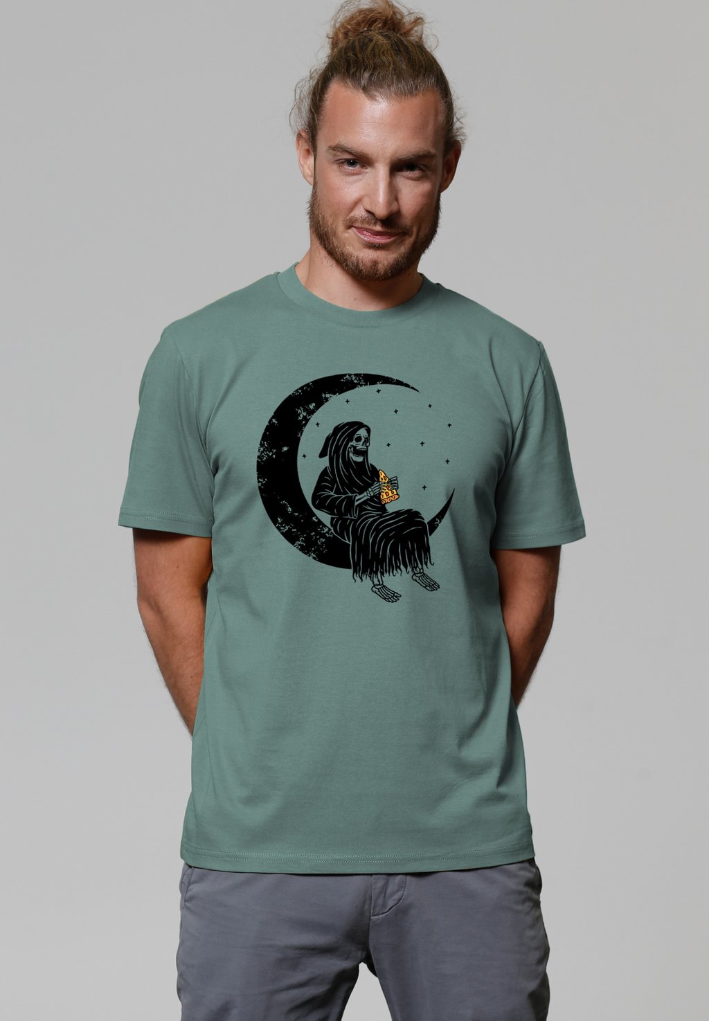 

Футболка с принтом PIZZA FOR LIFE watapparel, темно-зеленый