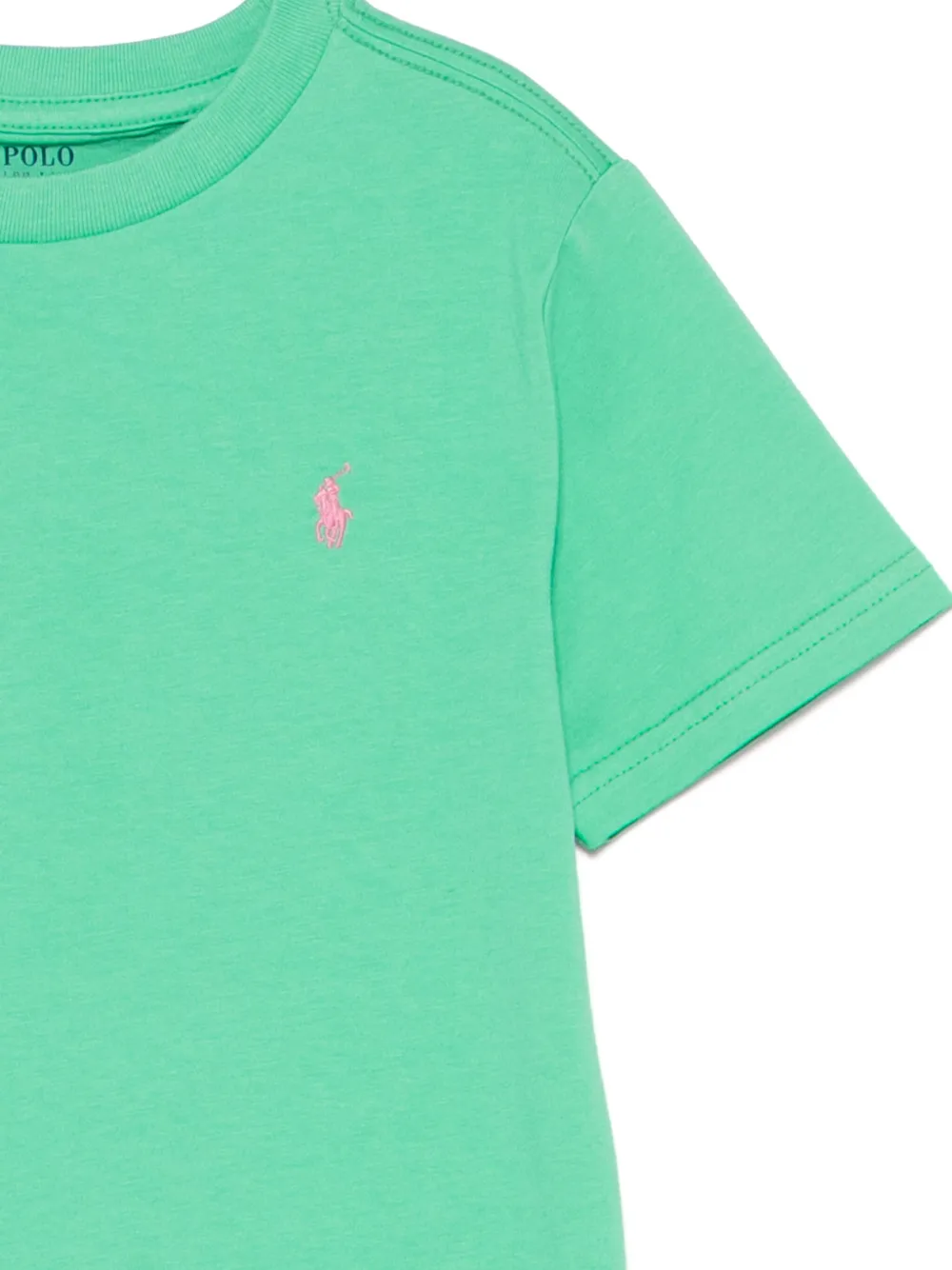 Футболка с круглым вырезом POLO RALPH LAUREN KIDS, зеленый — фото 3