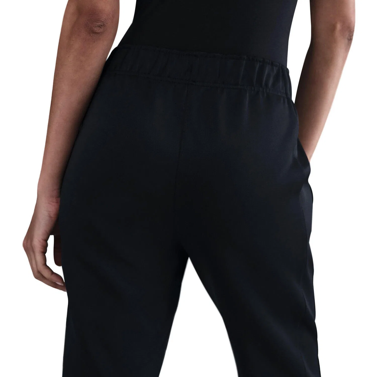 Женские спортивные брюки с принтом W NSW NK WR MR POLY KNIT PNT Nike, Schwarz — фото 4