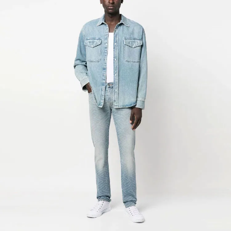 Мужские джинсы VERSACE, Light Blue — фото 3