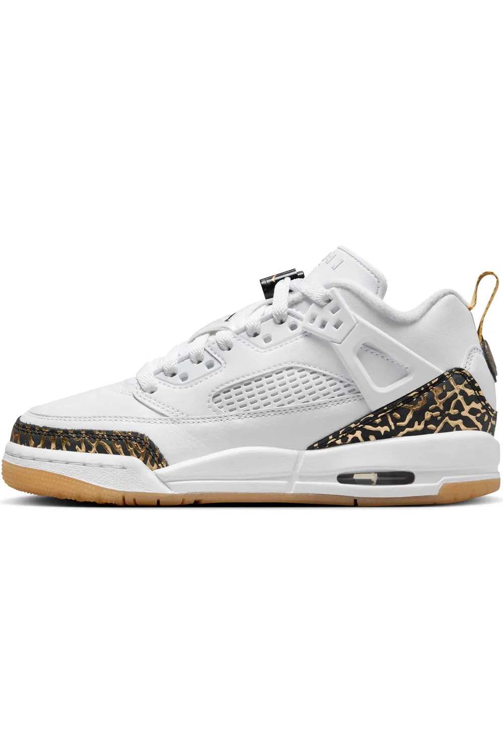 Детские кроссовки с амортизацией Spizike Low Jordan, White/Gold/Sail/Black — фото 2