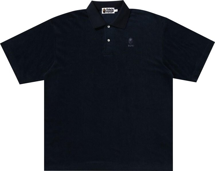 

Поло BAPE Ape Head Towelling Polo 'Navy', синий