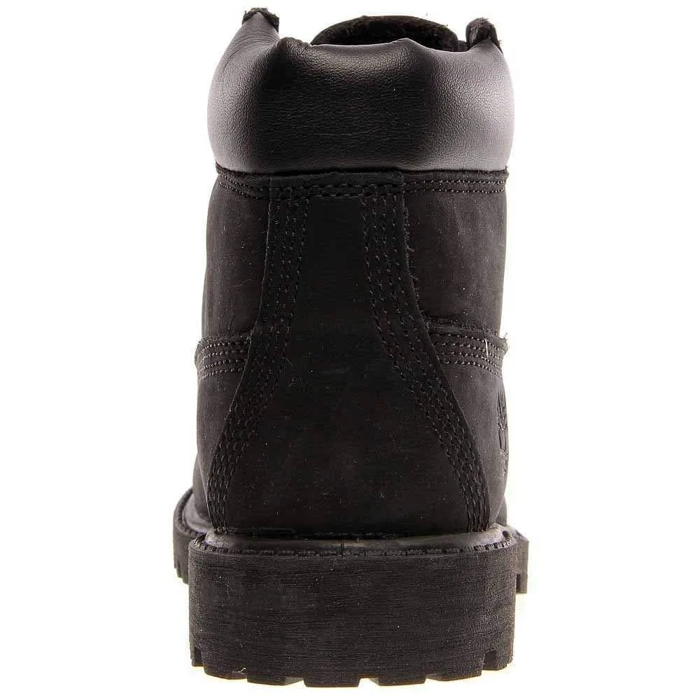 Детские ботинки для мальчиков с высоким голенищем 6 in Premium Waterproof Timberland, Black Nubuck — фото 4