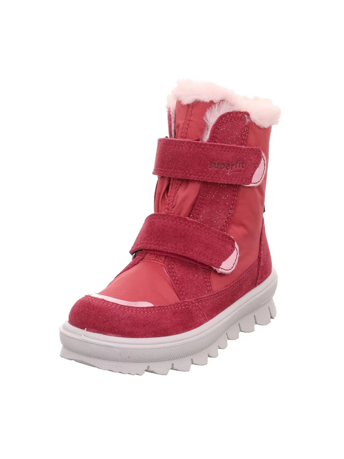 Детские зимние сапоги для девочек с принтом Superfit Flavia, Красный