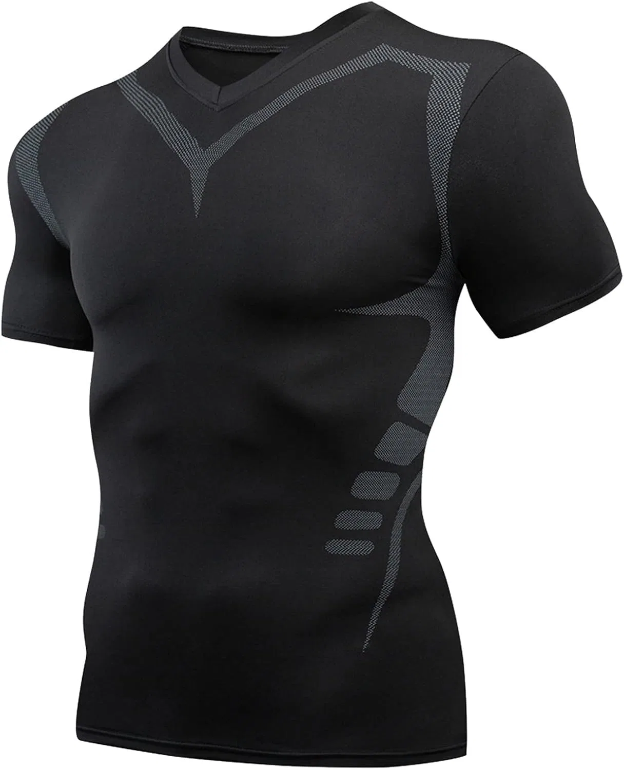 Мужская спортивная компрессионная футболка Athletic Tactical, Silver