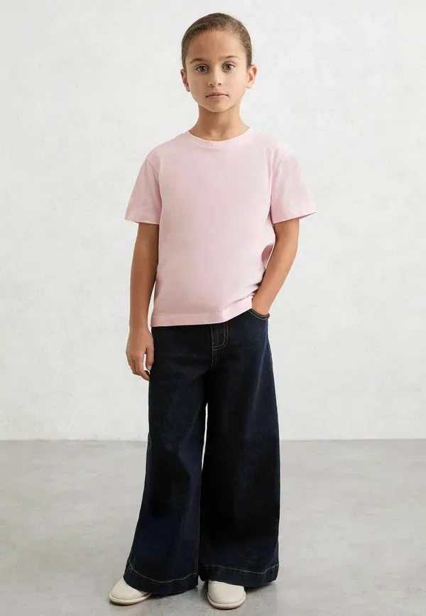 Футболка хлопковая Belle crew-neck Reiss, pale pink, бледно-розовый — фото 2