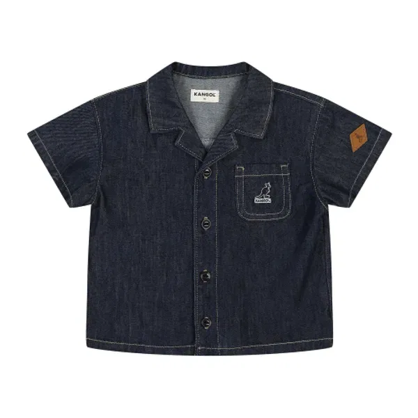 Футболка с коротким рукавом, деним, SB 0D16, Kangol Kids, синий