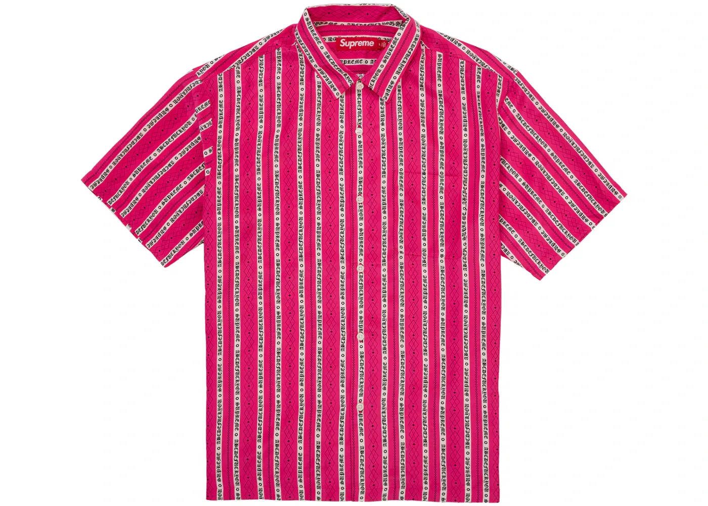 Мужская рубашка с полосатым принтом Old English Stripe Supreme, пурпурный