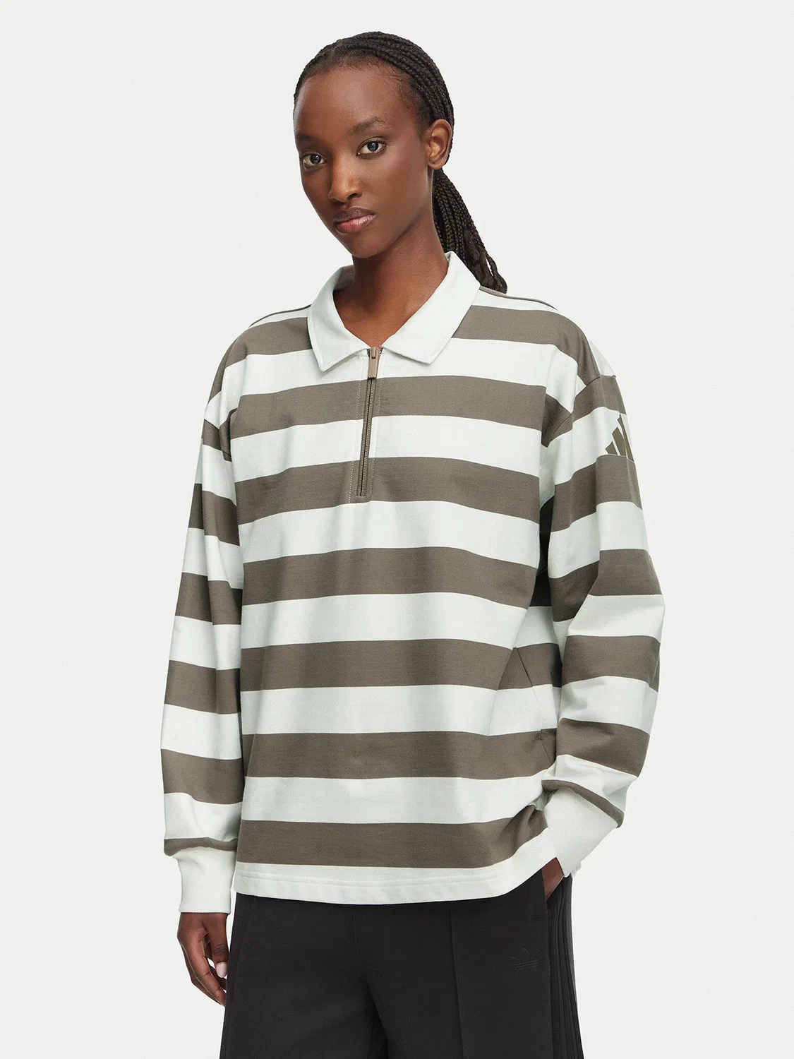 Женская толстовка стандартного кроя Essentials Contemporary French Terry Longsleeve Adidas, коричневый