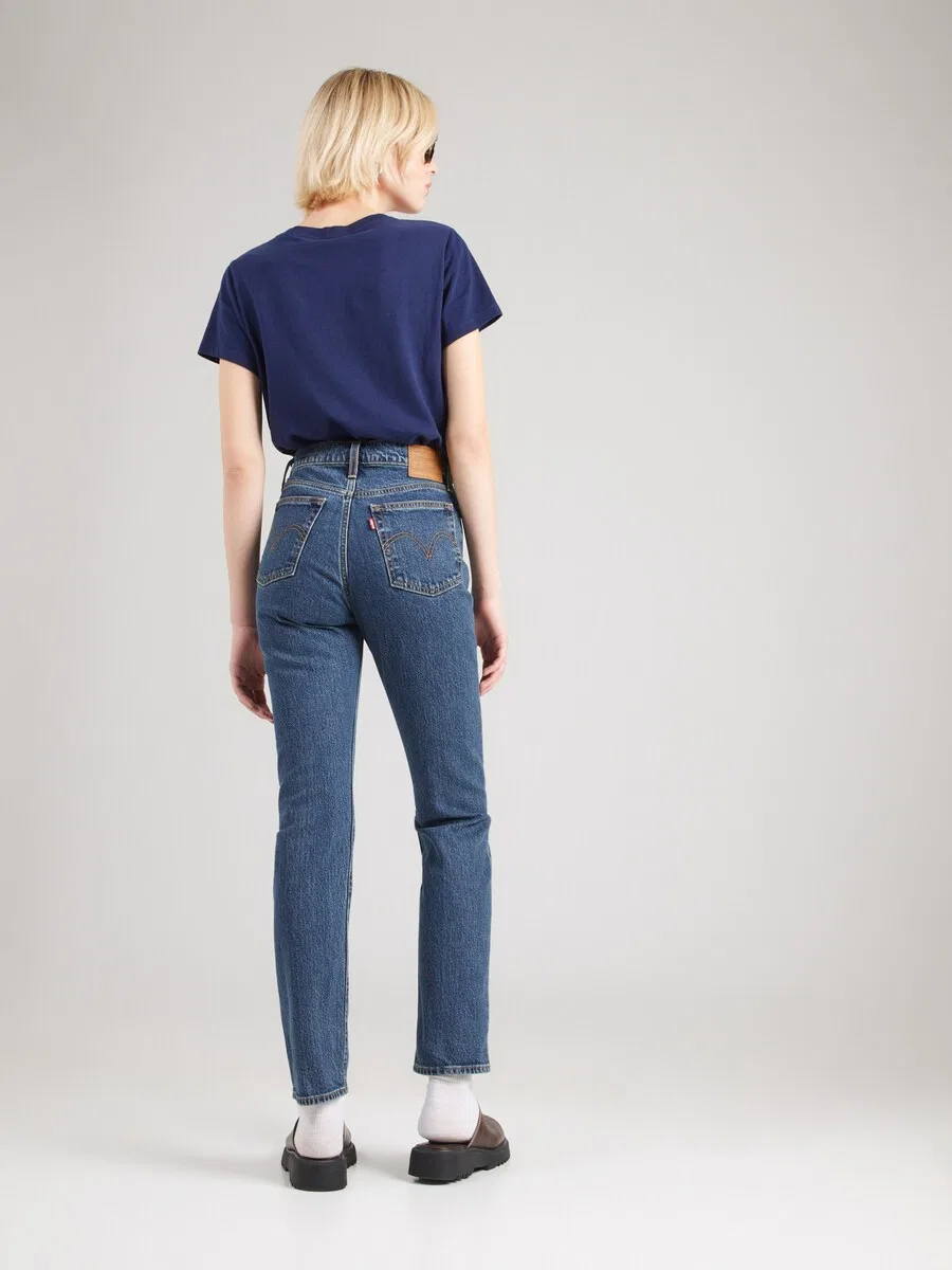 Джинсы LEVI'S Slim fit 'WEDGIE SLIM' синего цвета — фото 4