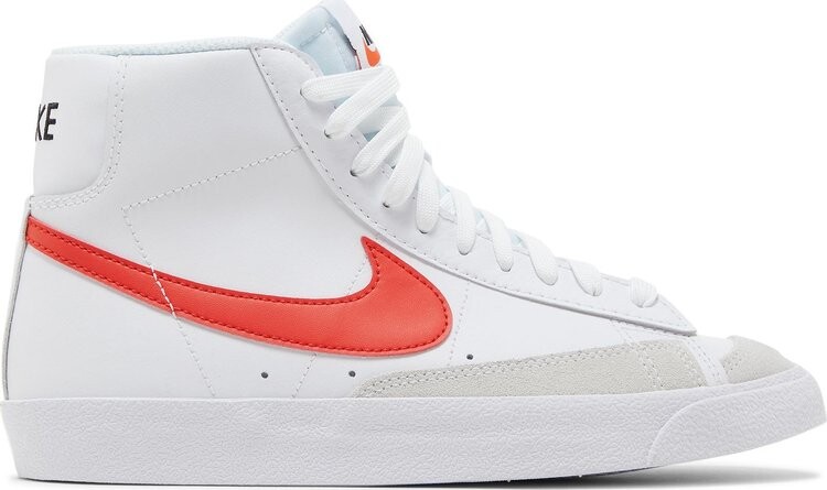 Кроссовки Nike Blazer Mid '77 GS 'White Red Blue', белый — фото 2