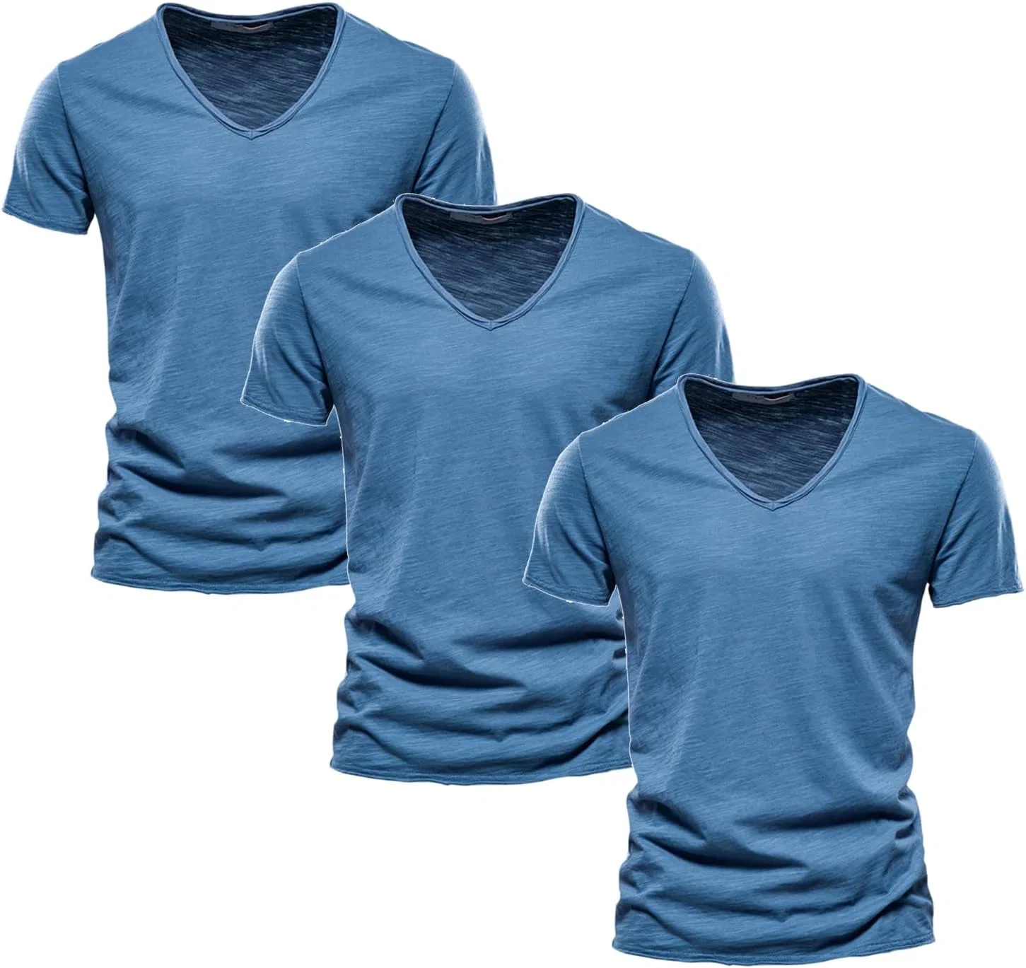 Мужская классическая футболка с V-образным вырезом Pack of Shirts for Men, Blue