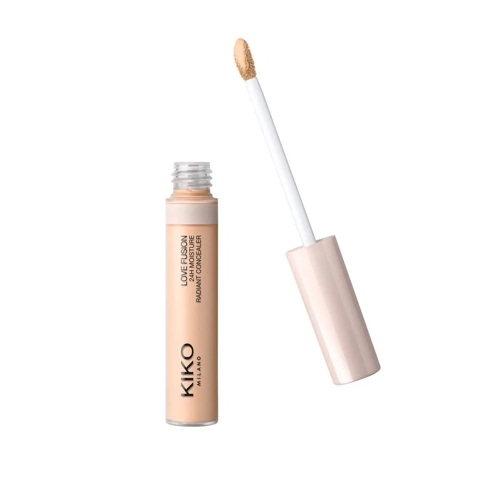 Консилер для лица с увлажняющим эффектом 8 мл, оттенок 08 Medium Beige, Love Fusion 24H Moisture Radiant Concealer, KIKO Milano