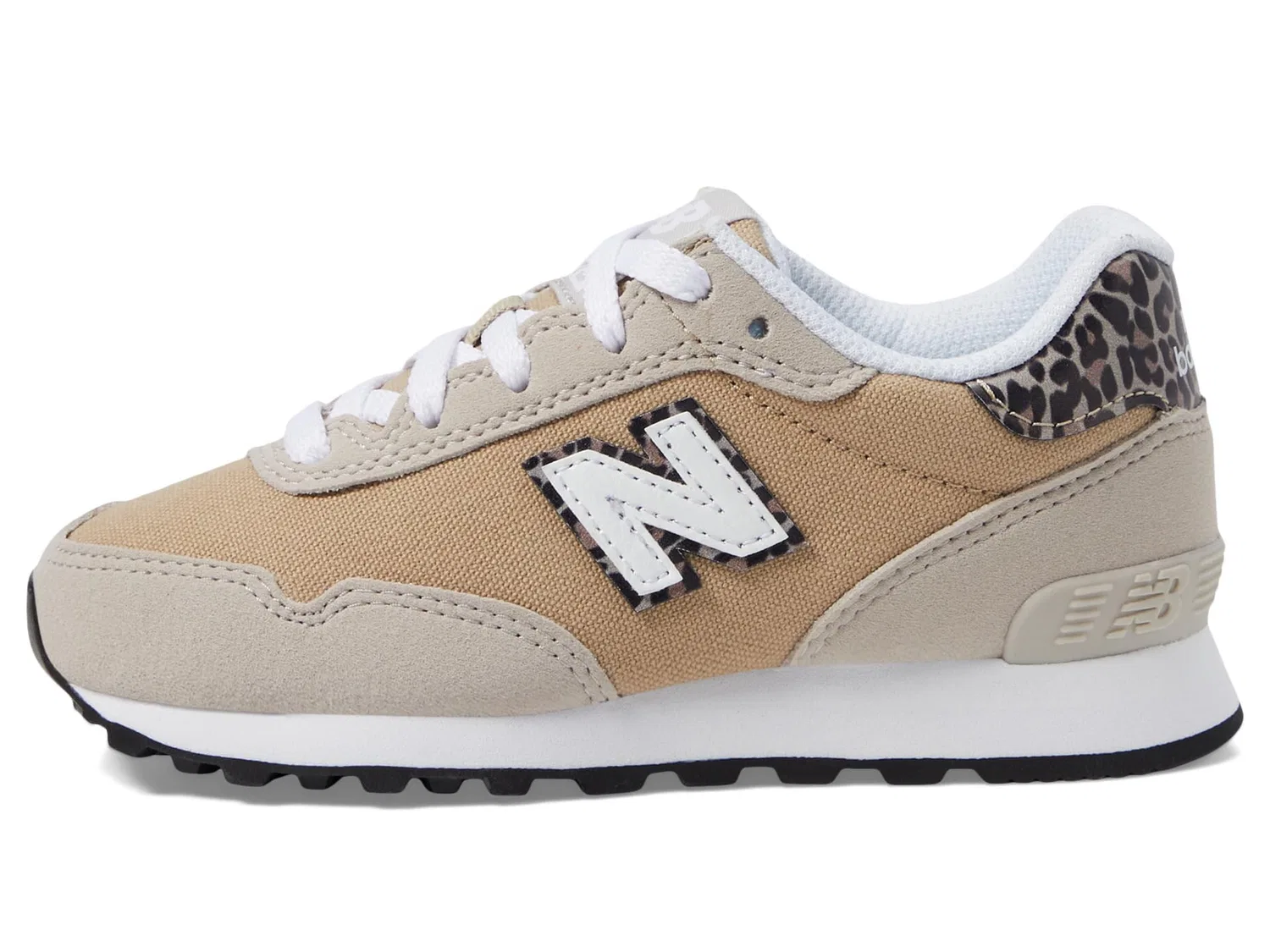 Детские кроссовки для девочек с застежкой-липучкой 515v3 New Balance, Moonrock Porcelain Stoneware — фото 4