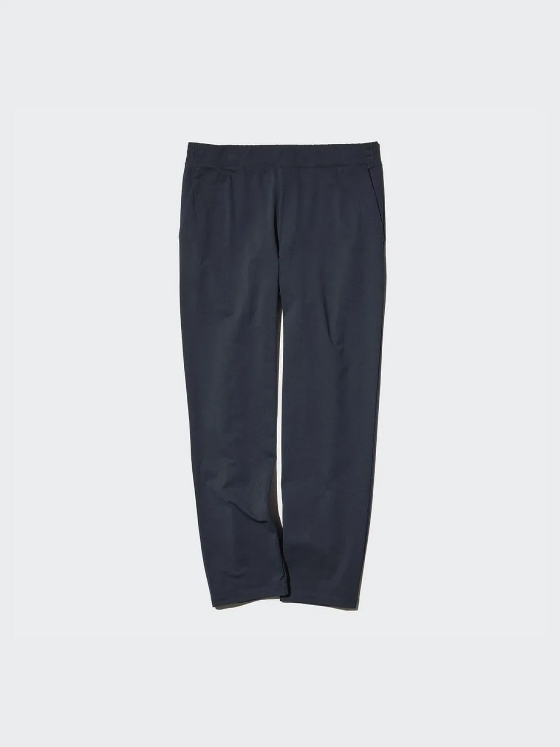 Брюки-слим высокой эластичности укороченные Dry-Ex Uniqlo, синий